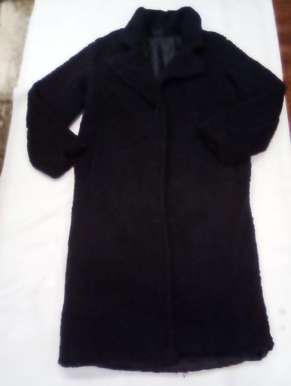 Classic Black Women's Long Trench Coat